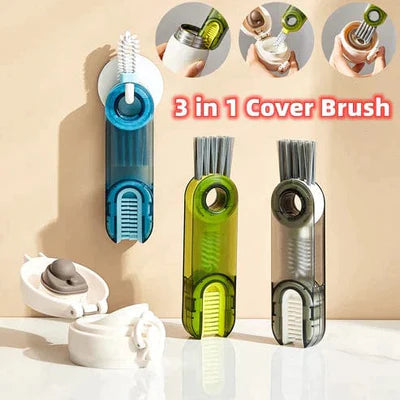 3 In 1 Bottle Brush and Straw Cleaner Tool (Pack of 2)