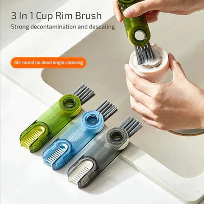 3 In 1 Bottle Brush and Straw Cleaner Tool (Pack of 2)