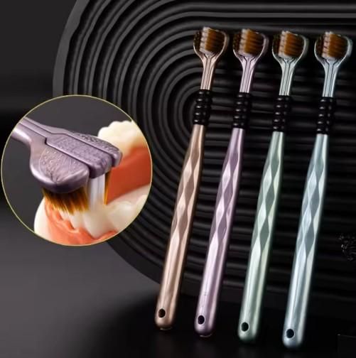 TriClean™ Nano 360° 3-Sided Toothbrush 🦷✨ ( Pack of 4 )
