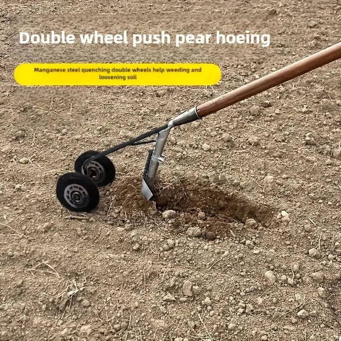 Two-Wheel Soil Loosening Tool