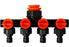4 Way Water Tap Connector