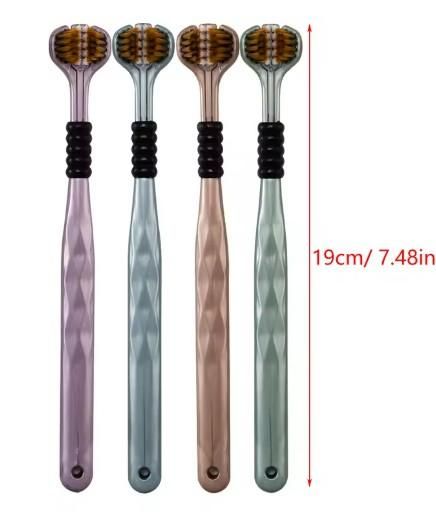 TriClean™ Nano 360° 3-Sided Toothbrush 🦷✨ ( Pack of 4 )