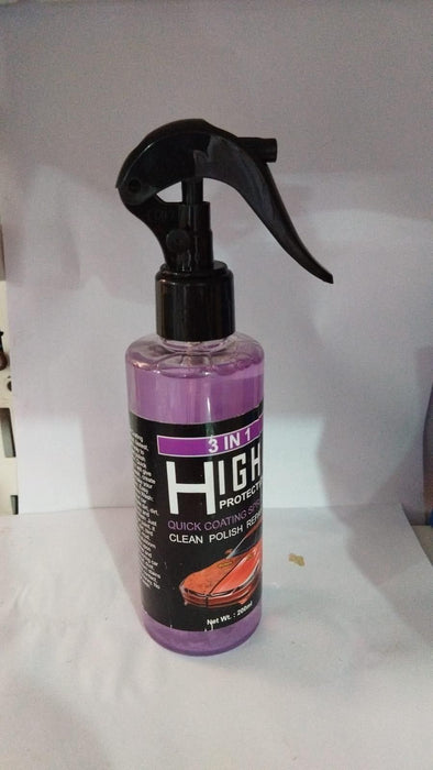3 in 1 High Protection Quick Car Ceramic Coating Spray - Car Wax Polish Spray 200 ML (Pack of 3)
