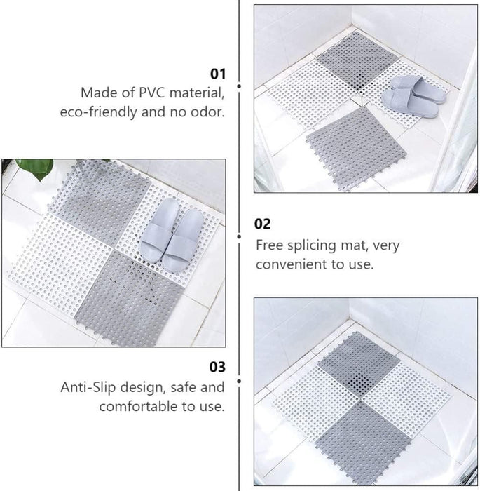 Interlocking Bathroom Mat (Set of 4)