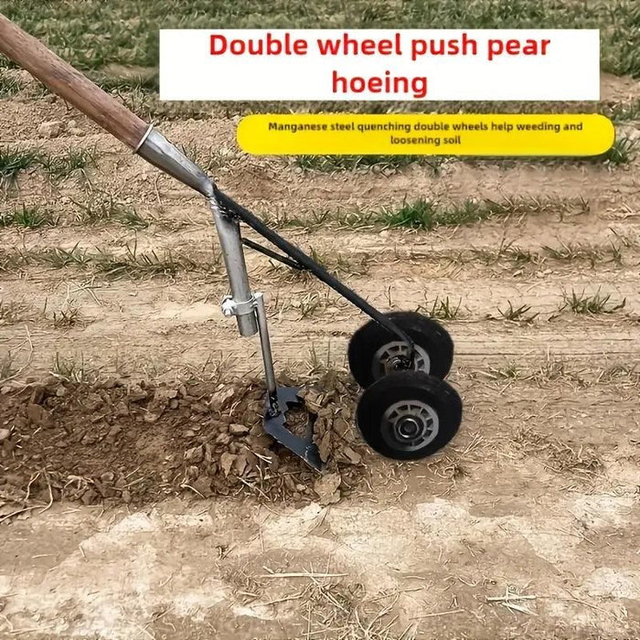 Two-Wheel Soil Loosening Tool