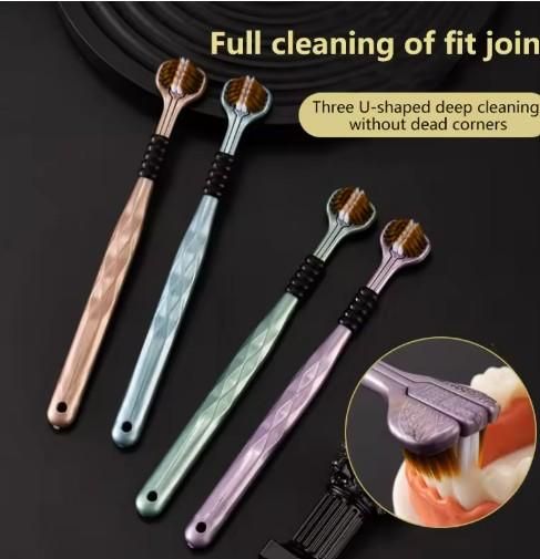 TriClean™ Nano 360° 3-Sided Toothbrush 🦷✨ ( Pack of 4 )