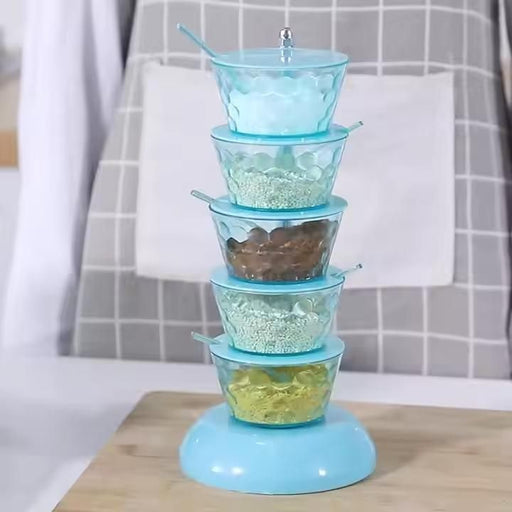 360 Degree Rotating Multi-layer Seasoning Box