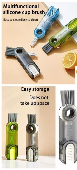 3 In 1 Bottle Brush and Straw Cleaner Tool (Pack of 2)