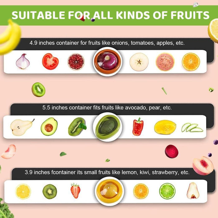 2pcs Fruit and Vegetable Storage Containers Set