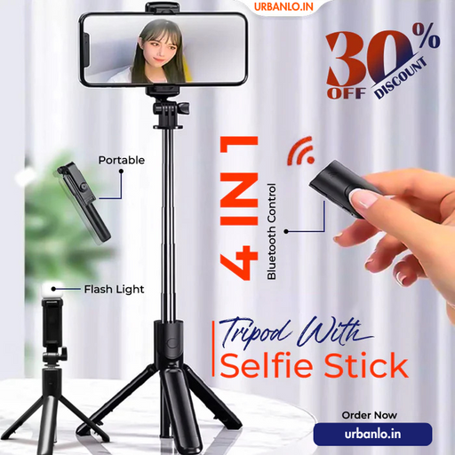 6 IN 1 WIRELESS BLUETOOTH SELFIE STICK