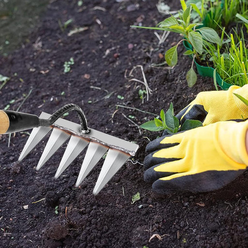 Carbon Steel Garden Weeding Rake
