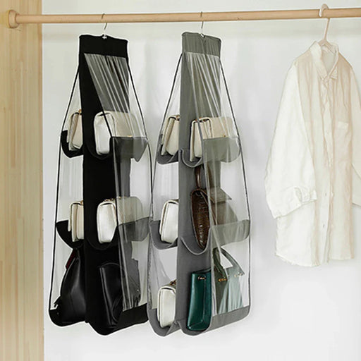 6 Pocket PVC Storage Organizer Hanging Bags