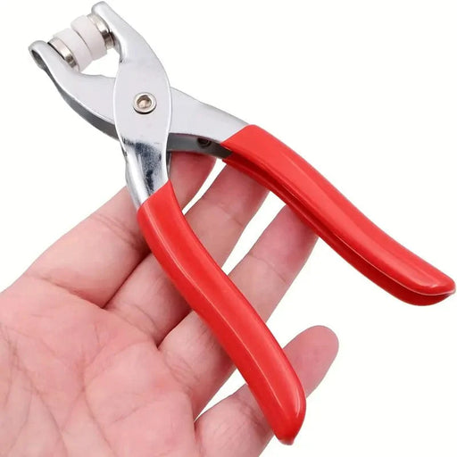 Press Stud Kit - 100 Sets Silver 9.5mm Metal Copper Prong Snap Buttons With Pliers